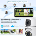 Buy1Take1 Dual Lens8MP+8MP 5G CCTV Camera IP Security No WIFI Needed Outdoor Full Color Night Vision