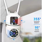 Buy1Take1 Dual Lens8MP+8MP 5G CCTV Camera IP Security No WIFI Needed Outdoor Full Color Night Vision