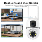 Buy1Take1 Dual Lens8MP+8MP 5G CCTV Camera IP Security No WIFI Needed Outdoor Full Color Night Vision