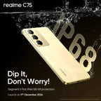 REALME C75 5G smartphone | 8GB RAM + 256GB ROM | IP69 DUST&WATER RESISTANT | 5 YEAR WARRANTY