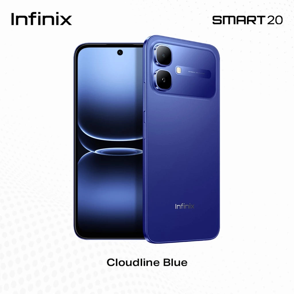 Infinix Smart 20, (up to 8GB [4GB + 128GB] MTK Helio G81 6.78" 120Hz, 5200mAh, (1 yr local warranty)