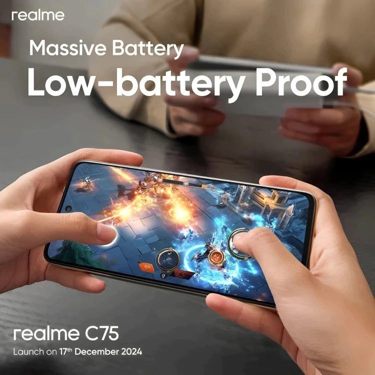 REALME C75 5G smartphone | 8GB RAM + 256GB ROM | IP69 DUST&WATER RESISTANT | 5 YEAR WARRANTY