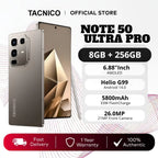2026 TACNICO Note 50 Ultra Pro 5G Smartphone 8GB+256GB IPS AMOLED | 5800mAh Battery | 26MP AI Camera